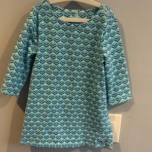 Vineyard Vines Teal and Blue Kids Dress